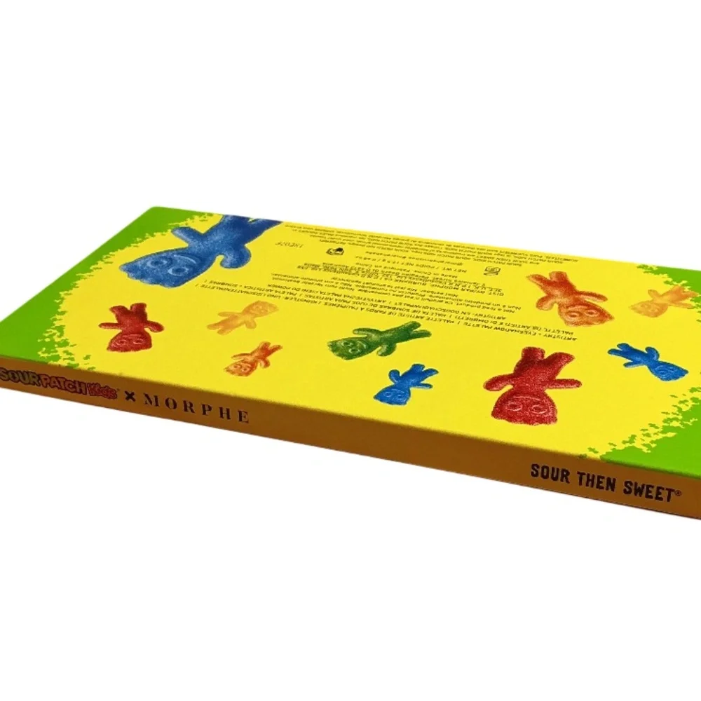Morphe Eyeshadow Palette Sour Patch Kids, Sour Then Sweet, Bright Hues, Shimmer